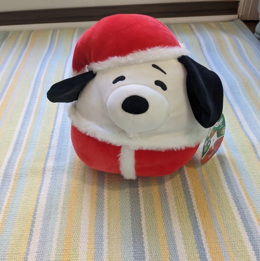 ⭐ NEW NWT Santa Snoopy Squishmallow